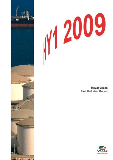 Thumbnail Vopak
 Half-year Report 2009-h1