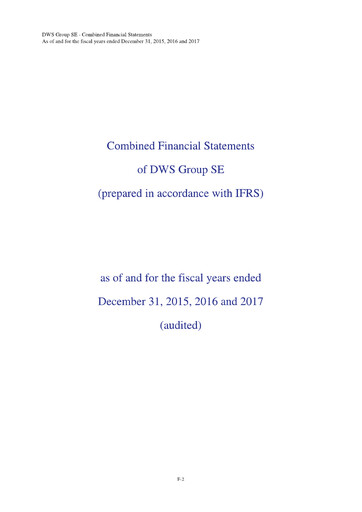 Thumbnail DWS Group
 Financial Statement 2017
