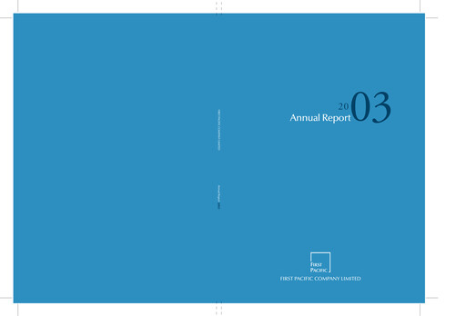 Miniature First Pacific Company  Rapport annuel 2003