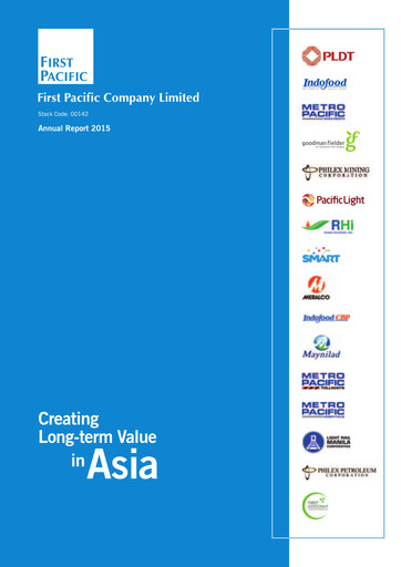 Miniature First Pacific Company  Rapport annuel 2015