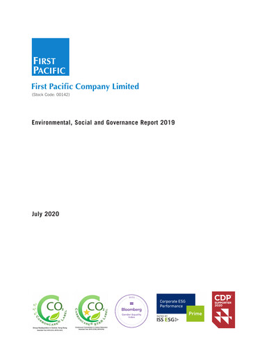 Miniature First Pacific Company  Rapport ESG 2019