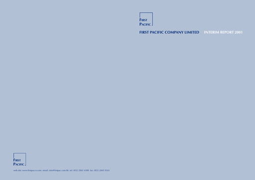 Thumbnail First Pacific Company  Half-year Report 2001-h1