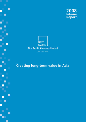 Thumbnail First Pacific Company  Half-year Report 2008-h1