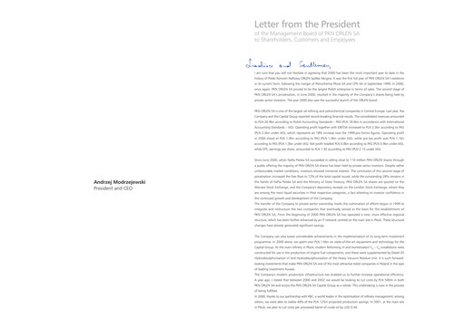 Thumbnail PKN Orlen
 Annual Report 2000