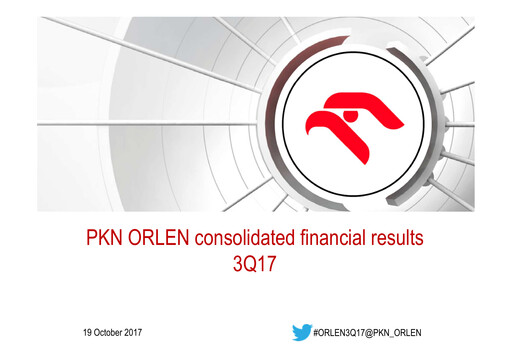 Thumbnail PKN Orlen
 Quarterly Report 2017-q3