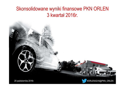 Thumbnail PKN Orlen
 Quarterly Report 2016-q3