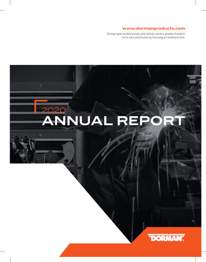 Thumbnail Dorman Products Annual Report 2020