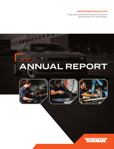 Thumbnail Dorman Products Annual Report 2025