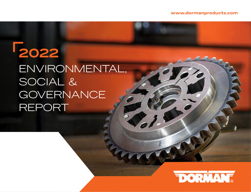 Thumbnail Dorman Products ESG Report 2022