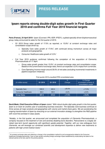 Thumbnail Ipsen Quarterly Report 2019-q1