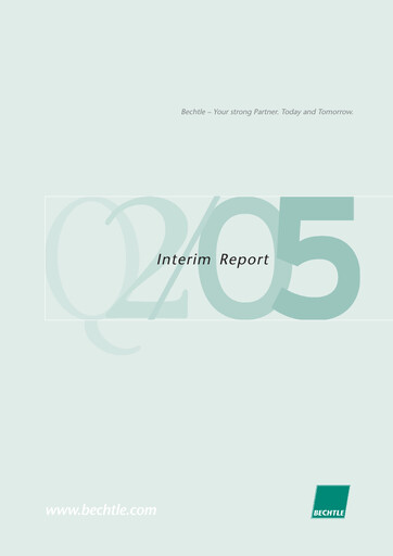 Thumbnail Bechtle Half-year Report 2005-h1