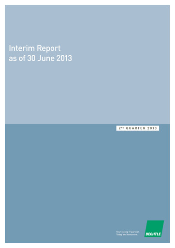 Thumbnail Bechtle Half-year Report 2013-h1