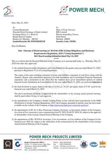 Thumbnail Power Mech Projects Quarterly Report 2025-q4