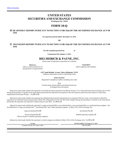 Thumbnail Helmerich & Payne

 Quarterly Report 2017-q1