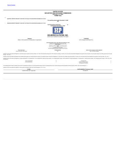 Thumbnail Helmerich & Payne

 Quarterly Report 2021-q1