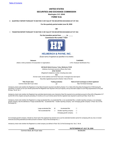Thumbnail Helmerich & Payne

 Quarterly Report 2026-q3
