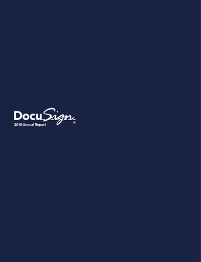 Thumbnail DocuSign Annual Report 2019