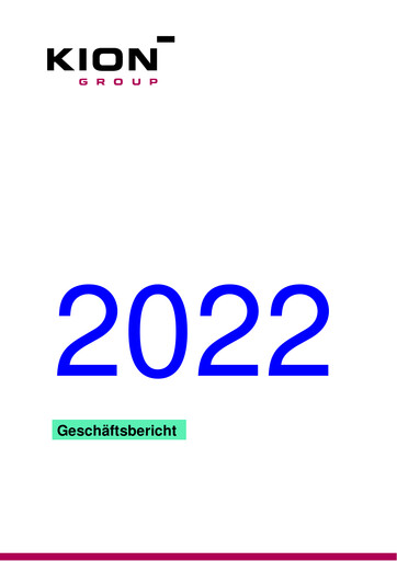 Thumbnail KION Group Annual Report 2022