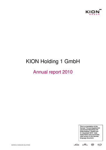 Thumbnail KION Group Annual Report 2010