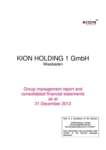 Thumbnail KION Group Annual Report 2012