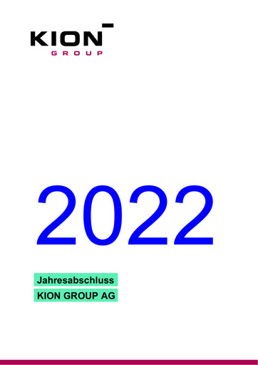 Thumbnail KION Group Financial Statement 2022