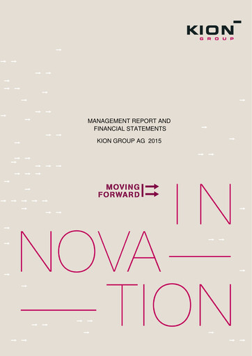 Miniature KION Group Bilan financier 2015