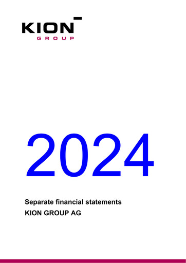 Miniature KION Group Bilan financier 2024