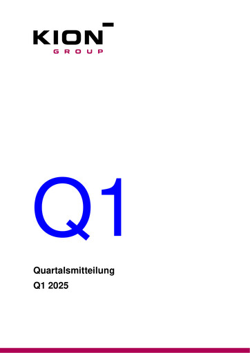 Thumbnail KION Group Quarterly Report 2025-q1