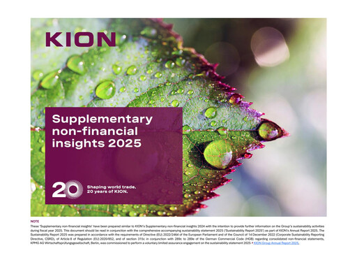 Thumbnail KION Group Sustainability Report 2025