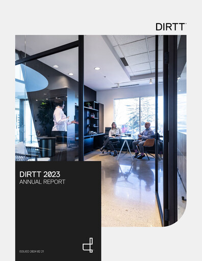 Miniature DIRTT Environmental Solutions Rapport annuel 2023