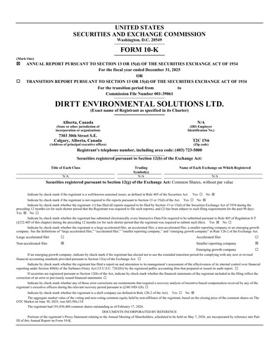 Thumbnail DIRTT Environmental Solutions Annual Report 2025