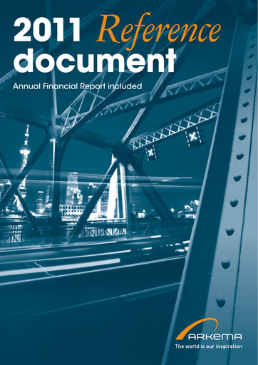 Thumbnail Arkema Universal Registration Document 2011