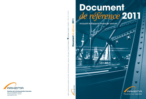 Thumbnail Arkema Universal Registration Document 2011