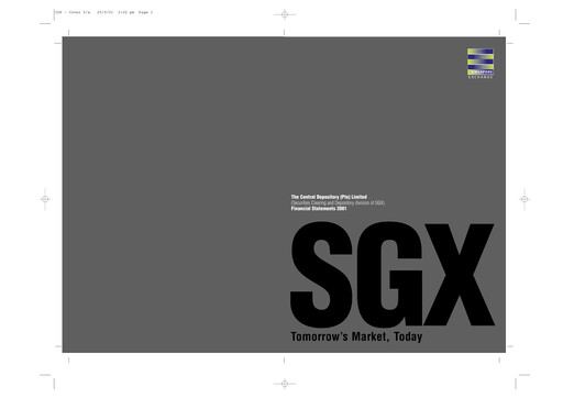 Thumbnail Singapore Exchange Financial Statement 2001