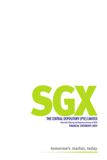 Thumbnail Singapore Exchange Financial Statement 2002