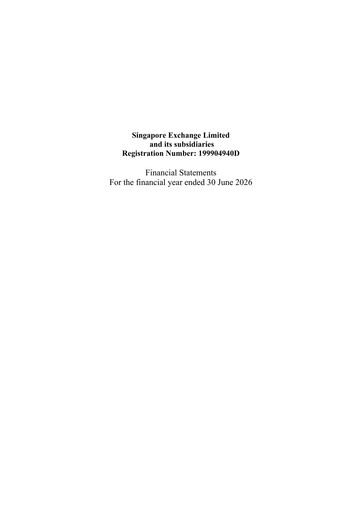 Thumbnail Singapore Exchange Financial Statement 2026
