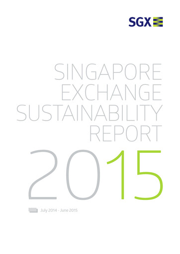 Vorschaubild Singapore Exchange Nachhaltigkeitsbericht 2015