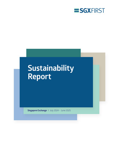 Thumbnail Singapore Exchange Sustainability Report 2025
