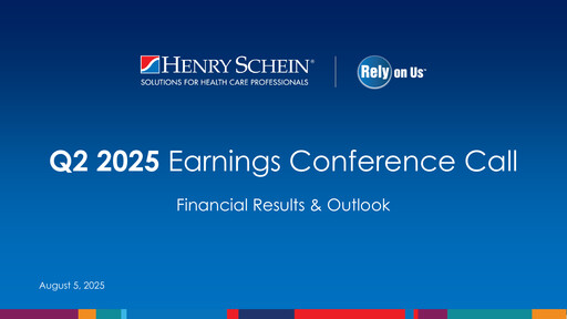 Miniature Henry Schein
 Rapport trimestriel 2025-q2