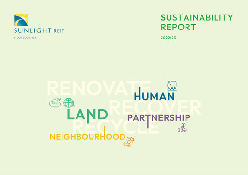 Thumbnail Sunlight REIT
 Sustainability Report 2022-2023