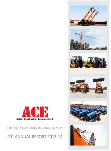 Miniature Action Construction Equipment Rapport annuel 2013-2014