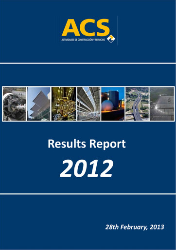 Thumbnail Grupo ACS
 Financial Report 2012