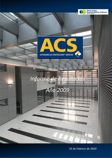 Thumbnail Grupo ACS
 Financial Report 2009