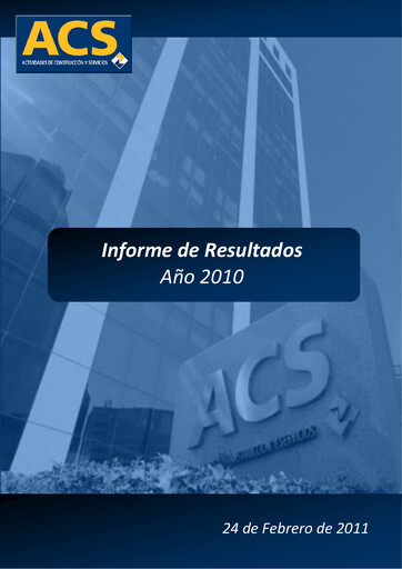 Thumbnail Grupo ACS
 Financial Report 2010