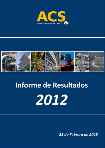 Thumbnail Grupo ACS
 Financial Report 2012
