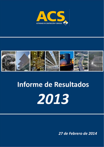 Thumbnail Grupo ACS
 Financial Report 2013