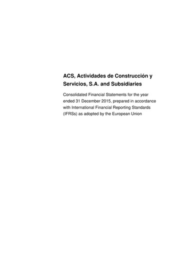 Thumbnail Grupo ACS
 Financial Statement 2015