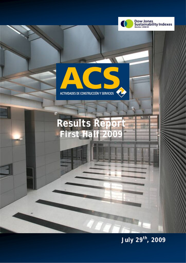 Thumbnail Grupo ACS
 Half-year Report 2009-h1