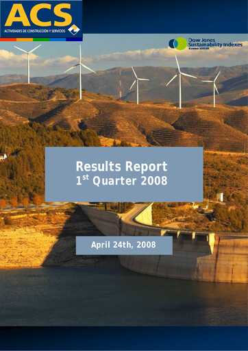 Thumbnail Grupo ACS
 Quarterly Report 2008-q1