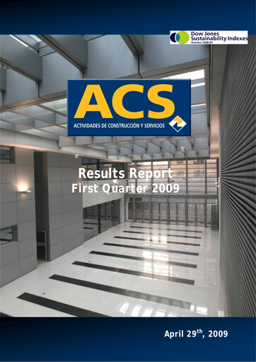 Thumbnail Grupo ACS
 Quarterly Report 2009-q1